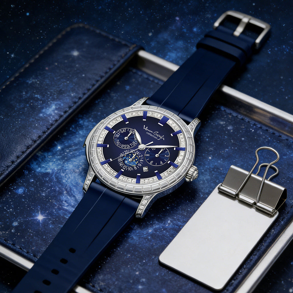 VAN GOGH Bohui Men's Mechanical Watch | Blue or Black