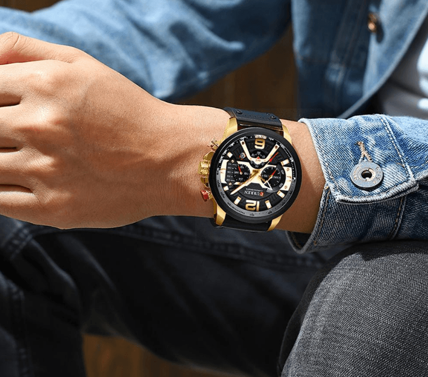 STEVVEX Men's 54mm Quartz Sport Watch | ST1CU3900MKT10