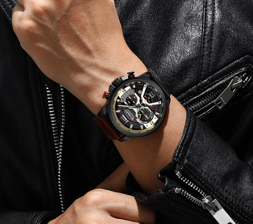 STEVVEX Men's 54mm Quartz Sport Watch | ST1CU3900MKT10