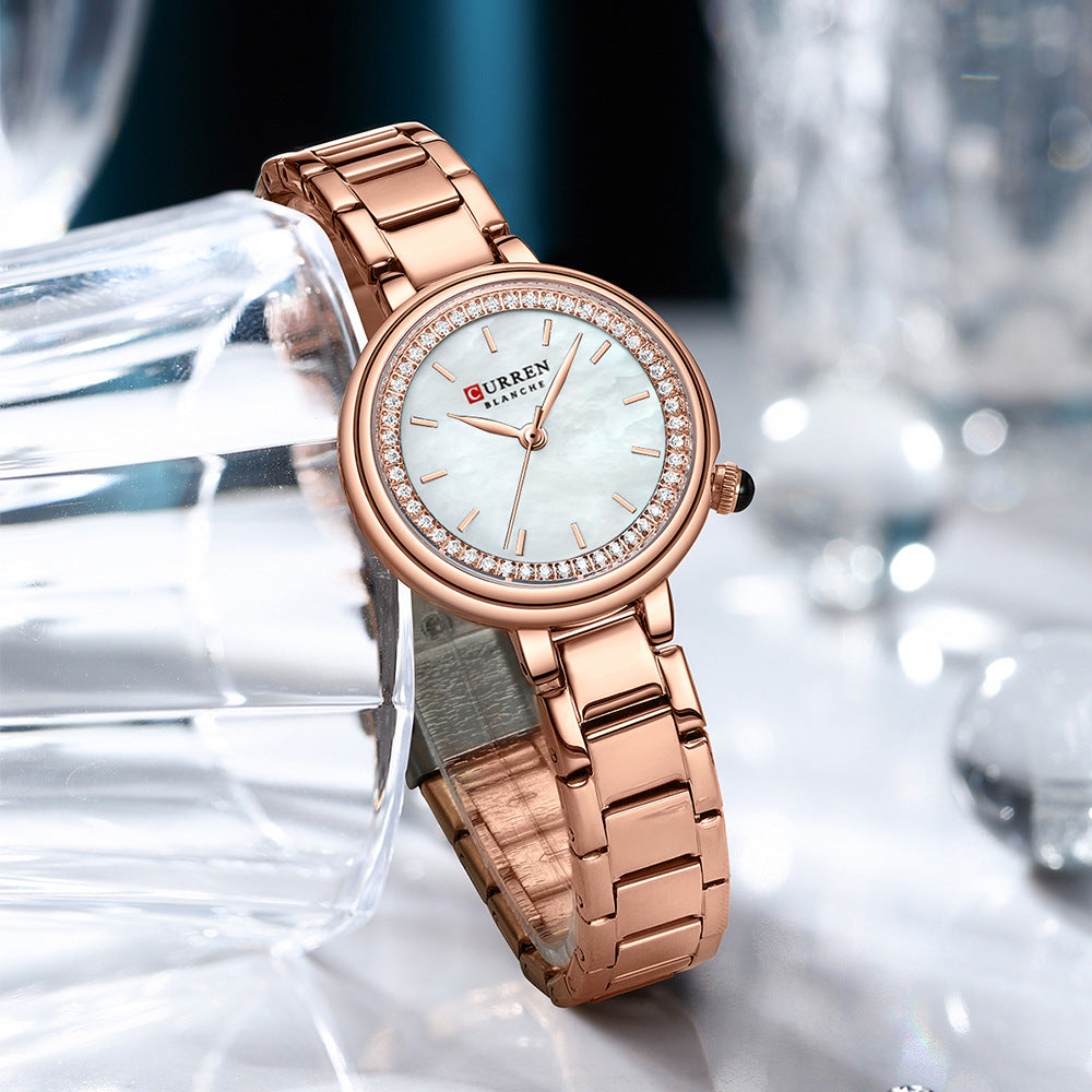 Women's Small-Dial Quartz Watch | Alloy Bracelet