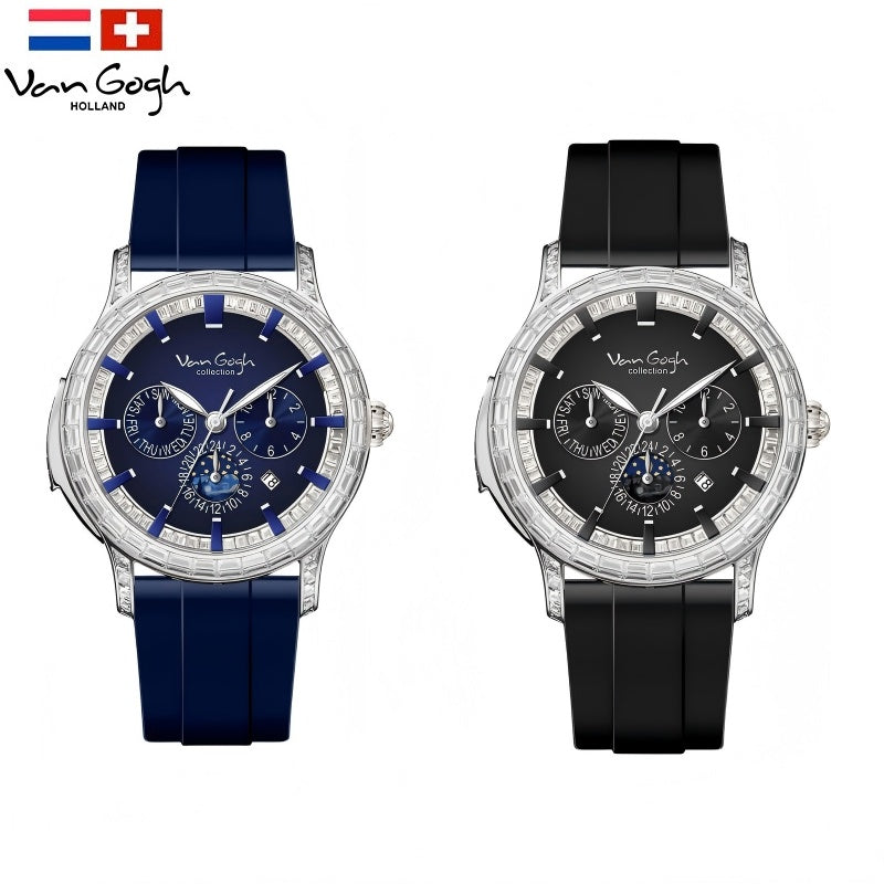 VAN GOGH Bohui Men's Mechanical Watch | Blue or Black