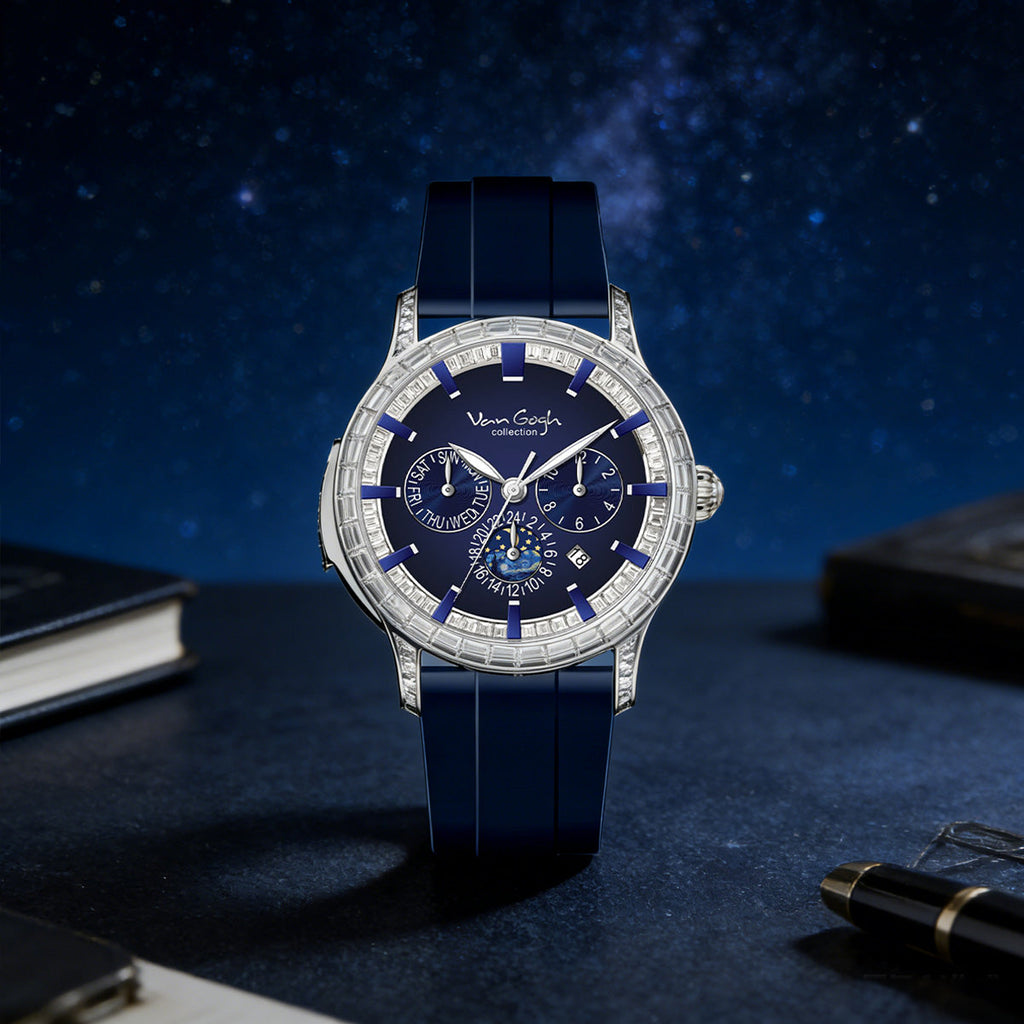 VAN GOGH Bohui Men's Mechanical Watch | Blue or Black