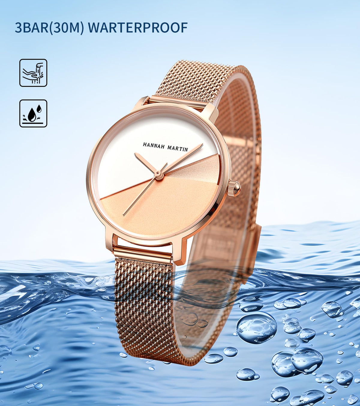 Hannah Martin Women's 36mm Minimalist Watch