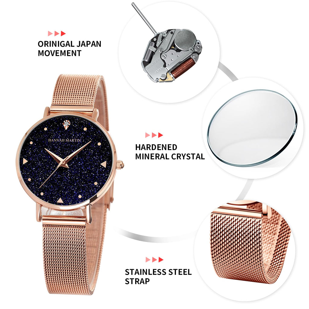 Hannah Martin Women's 36mm Minimalist Watch