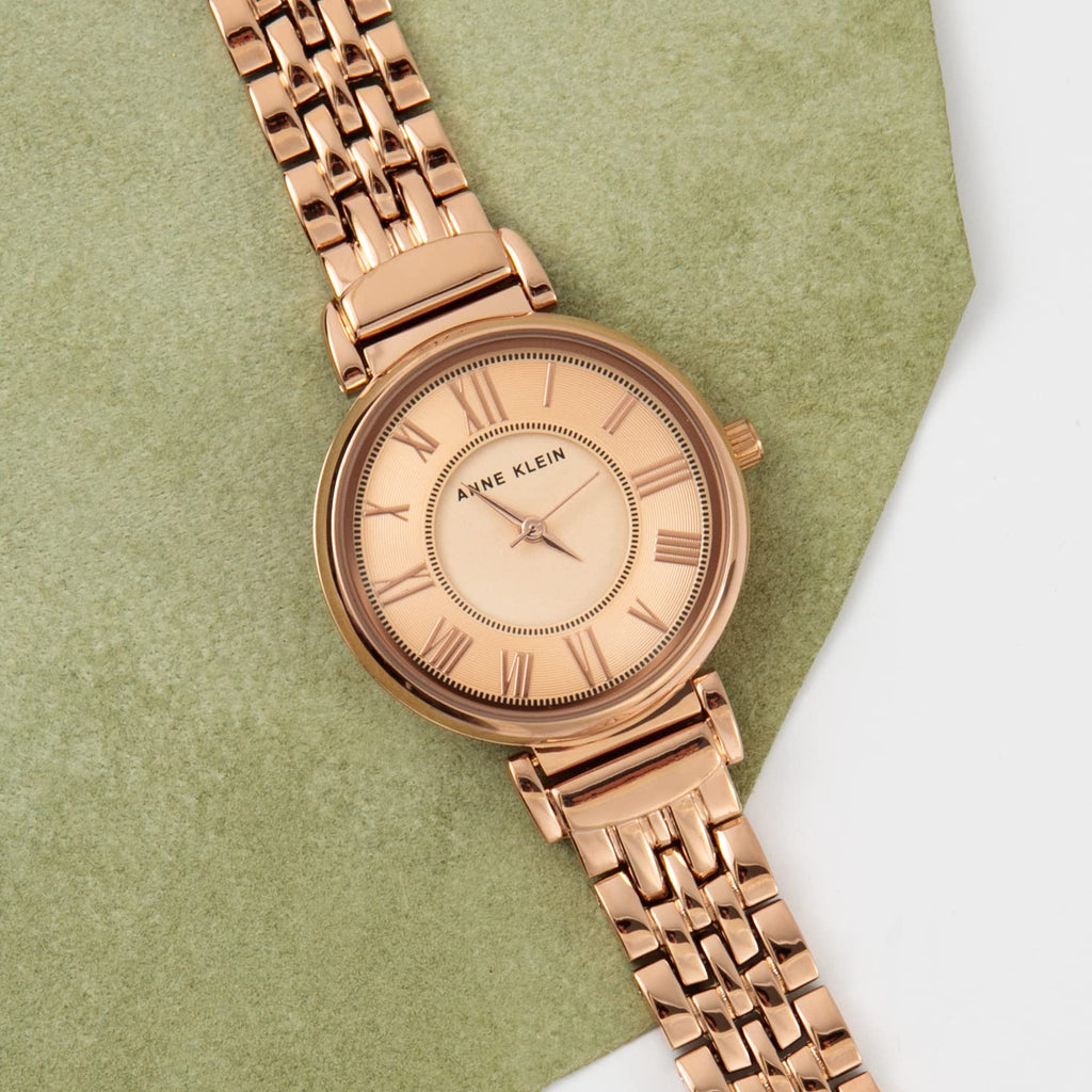 Anne Klein Women's Bracelet Watch – Gold-Tone Link Band, Roman Numeral Dial