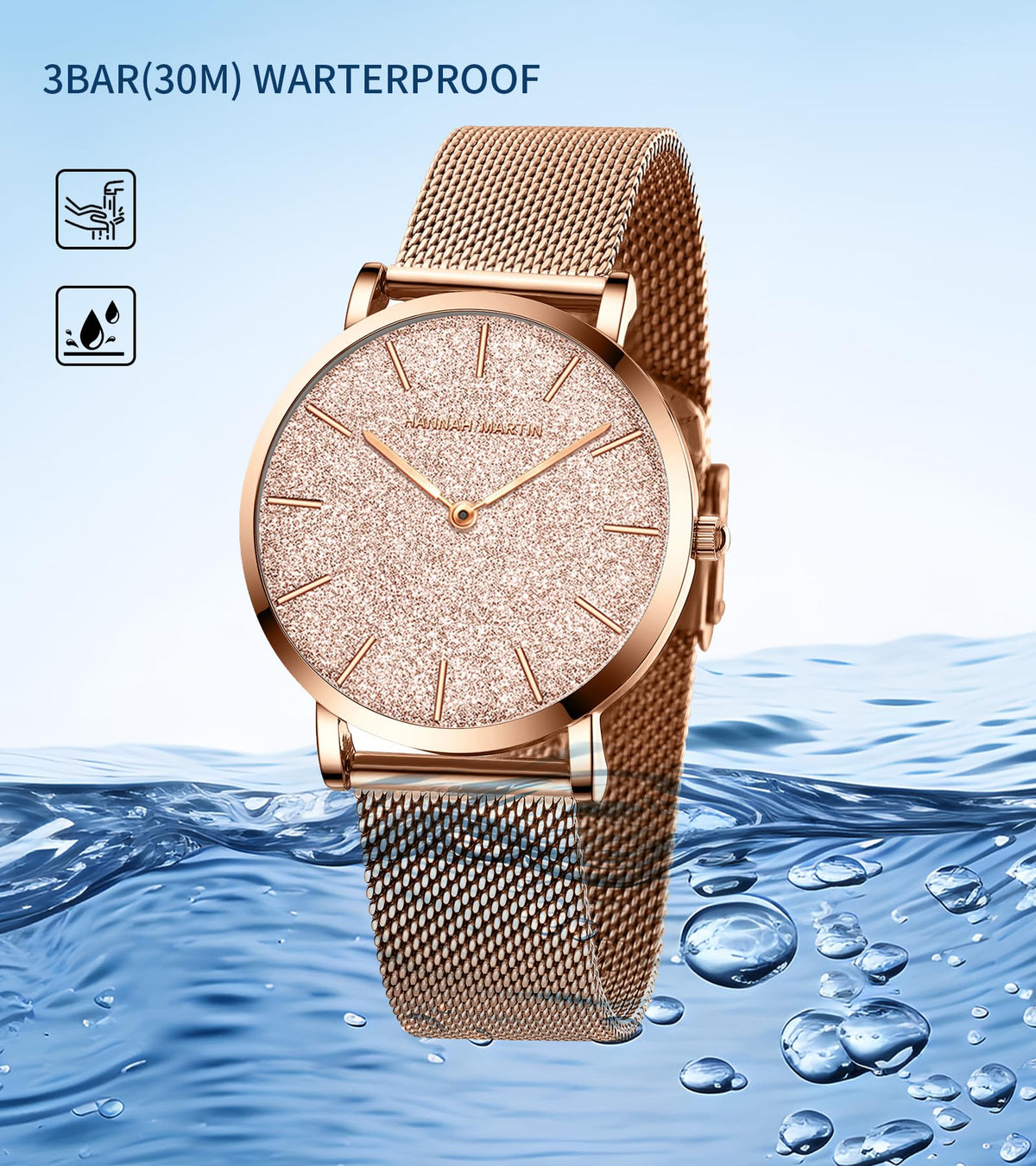 Hannah Martin Women's 36mm Minimalist Watch