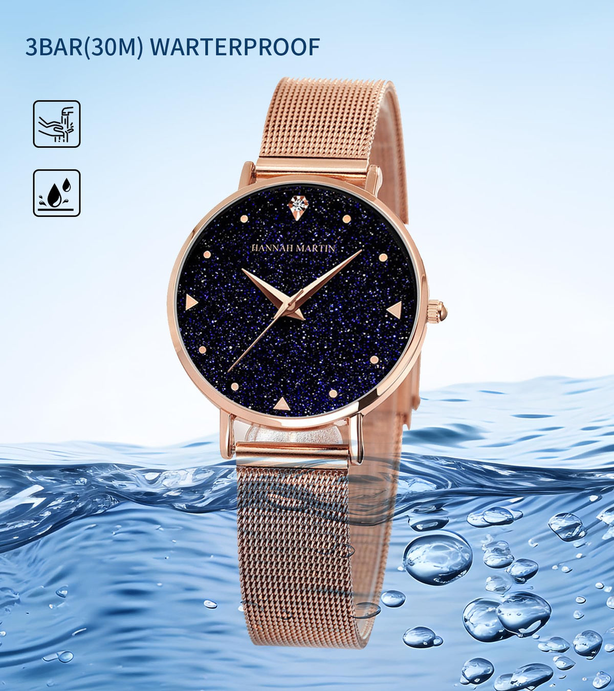 Hannah Martin Women's 36mm Minimalist Watch
