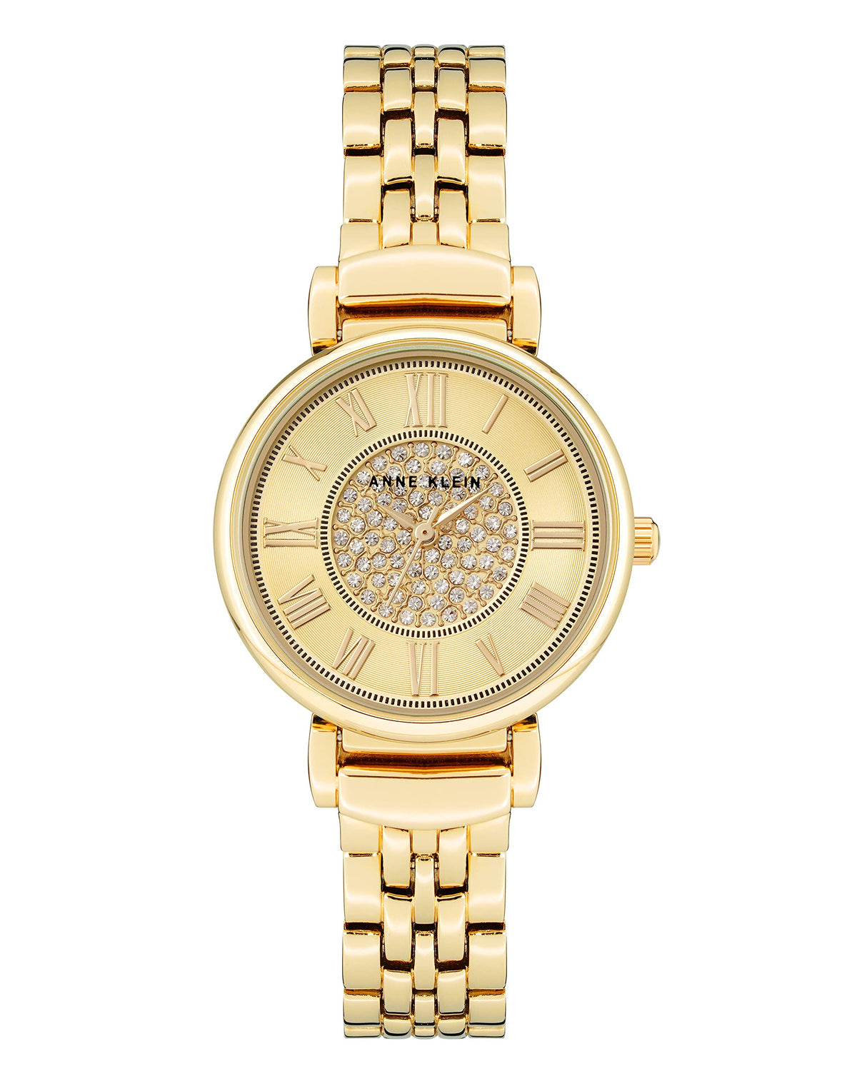 Anne Klein Women's Bracelet Watch – Gold-Tone Link Band, Roman Numeral Dial