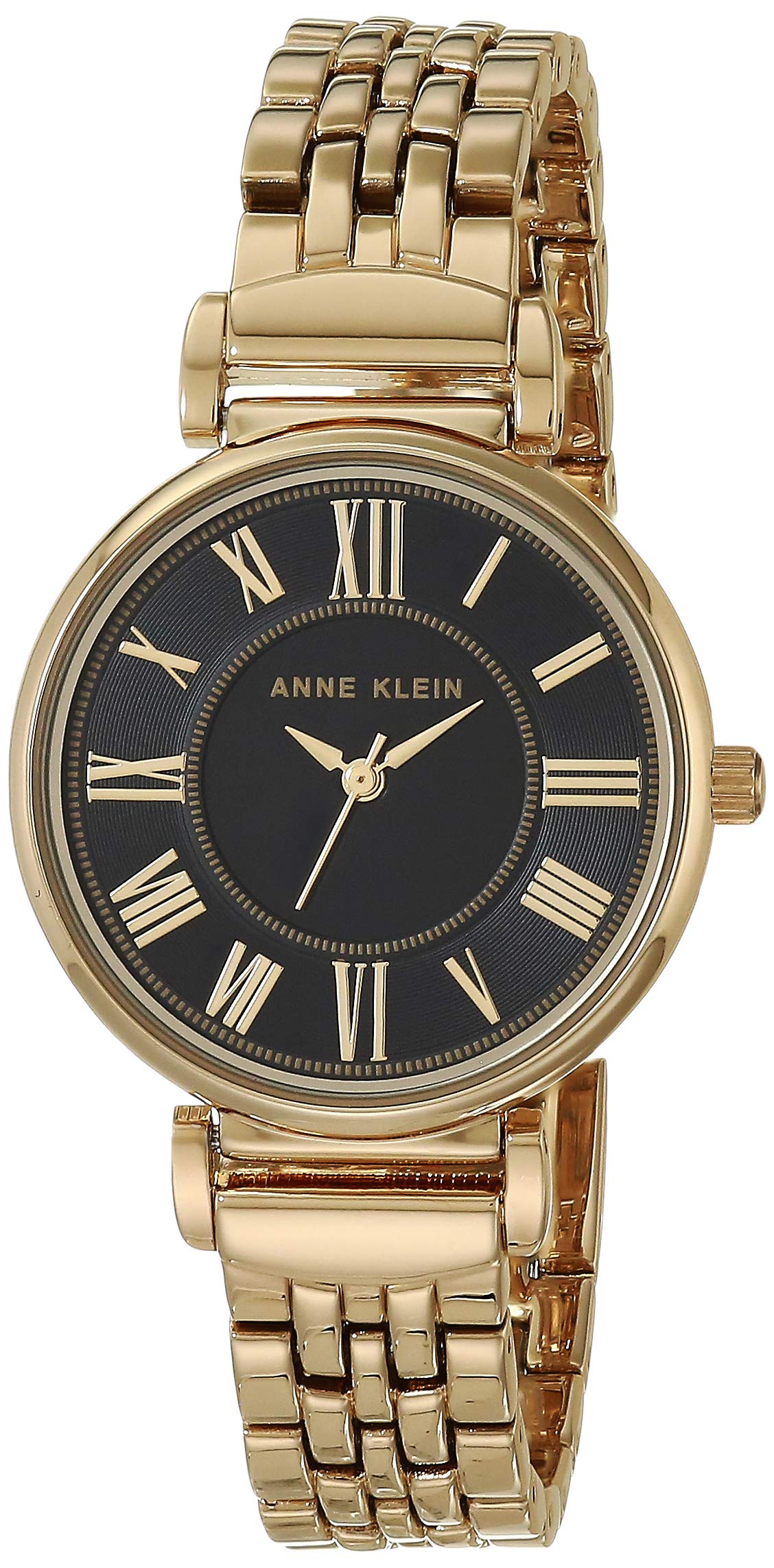 Anne Klein Women's Bracelet Watch – Gold-Tone Link Band, Roman Numeral Dial