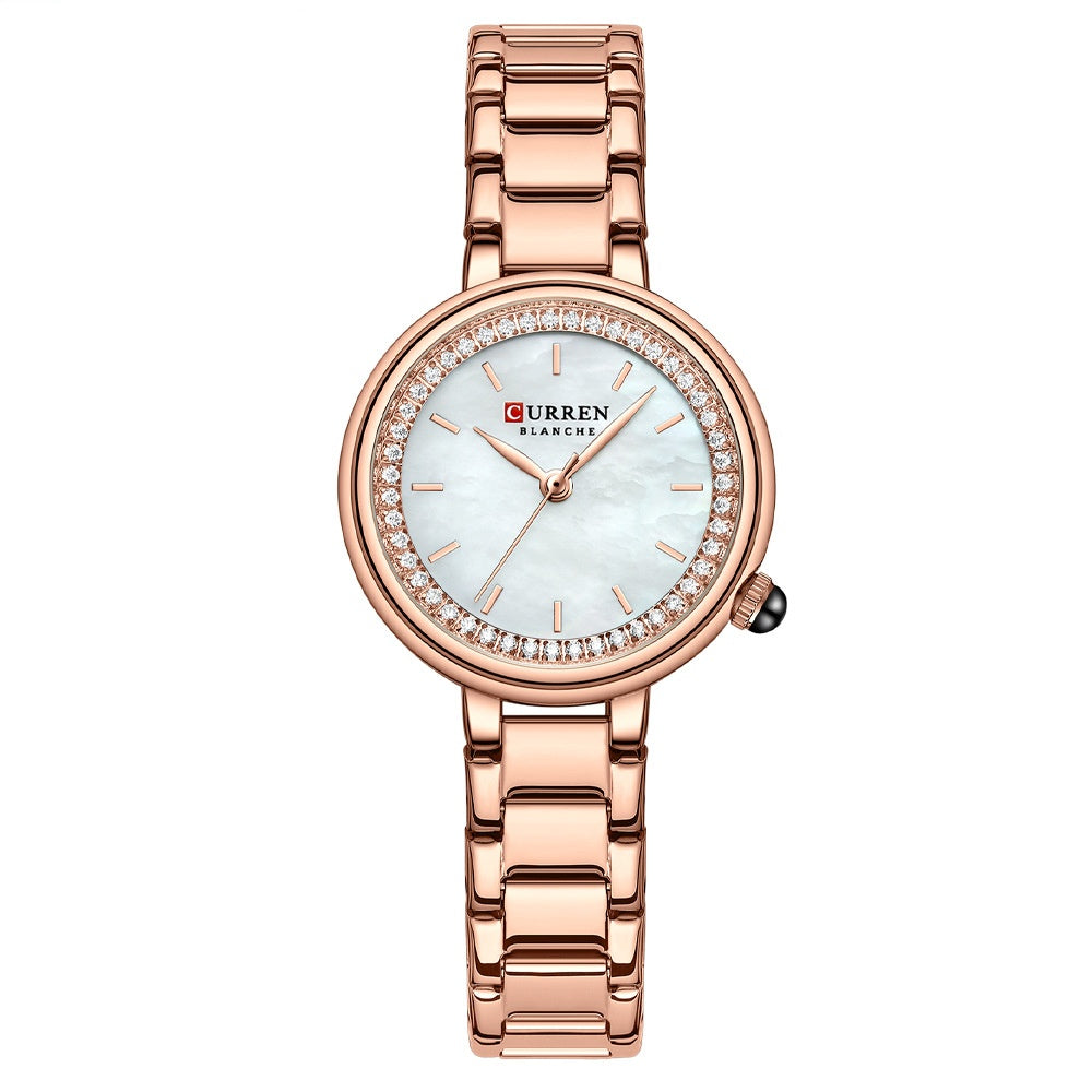 Women's Small-Dial Quartz Watch | Alloy Bracelet