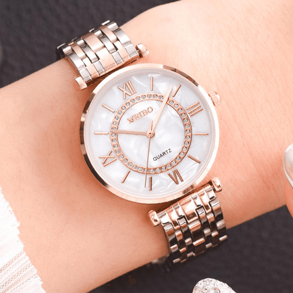 STEVVEX Women's 31mm Quartz Watch & Bracelet Set | ST1WT3272NNBG