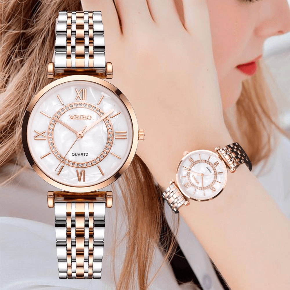 STEVVEX Women's 31mm Quartz Watch & Bracelet Set | ST1WT3272NNBG