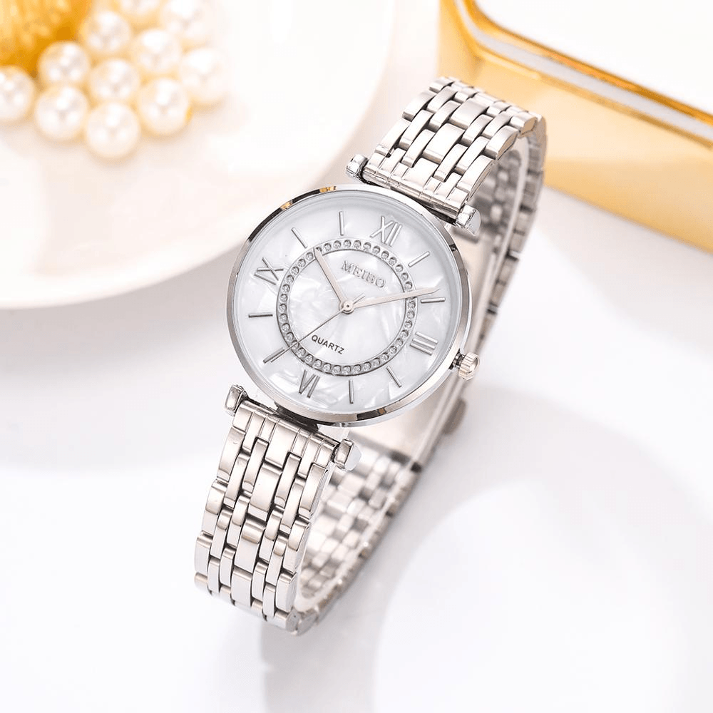STEVVEX Women's 31mm Quartz Watch & Bracelet Set | ST1WT3272NNBG