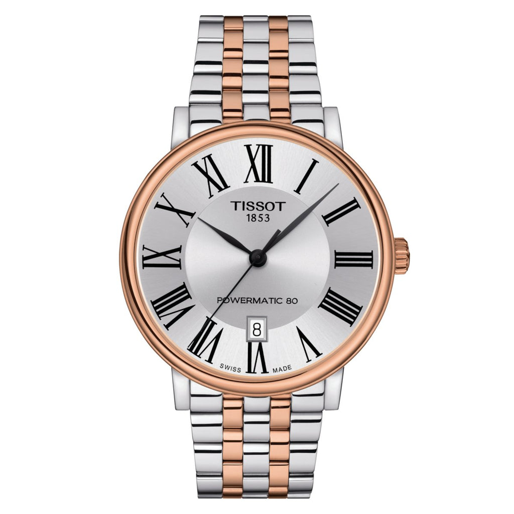 Tissot Carson Premium Powermatic 80 Men's 40mm Watch | Steel & Rose Gold
