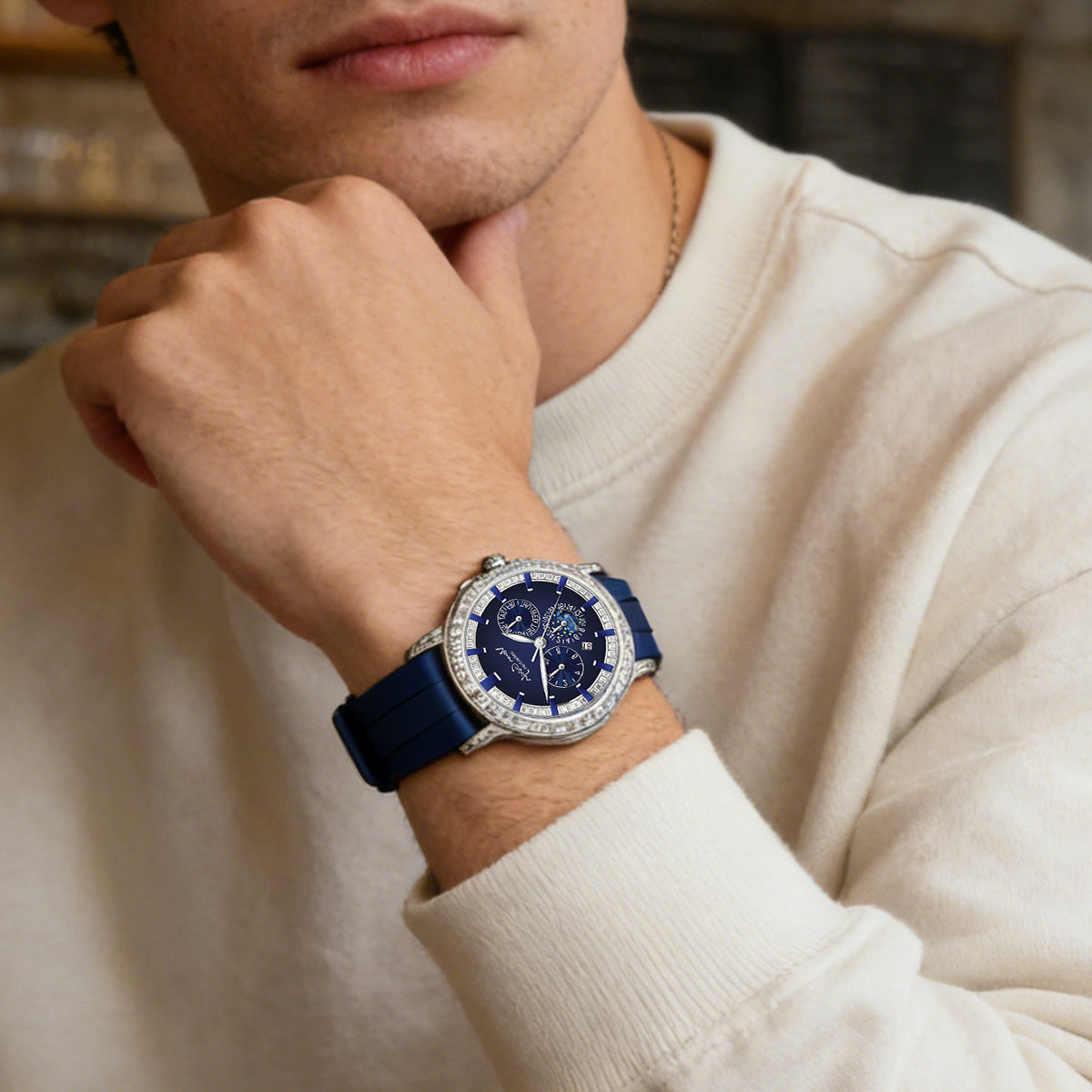 VAN GOGH Bohui Men's Mechanical Watch | Blue or Black