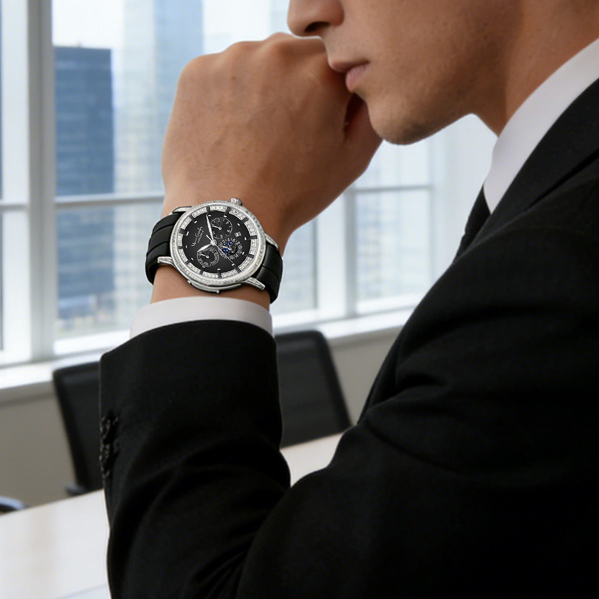 VAN GOGH Bohui Men's Mechanical Watch | Blue or Black