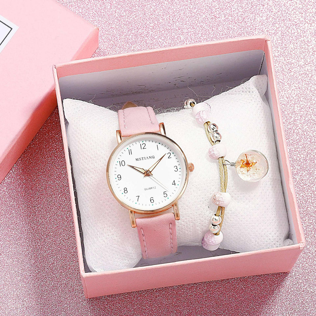 STEVVEX Women's 30mm Quartz Leather-Strap Watch | STGD278NTE