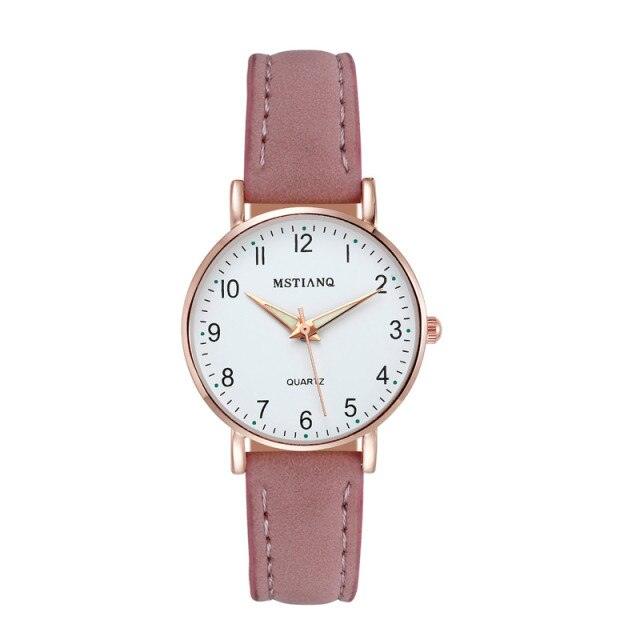 STEVVEX Women's 30mm Quartz Leather-Strap Watch | STGD278NTE
