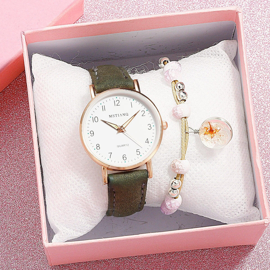 STEVVEX Women's 30mm Quartz Leather-Strap Watch | STGD278NTE