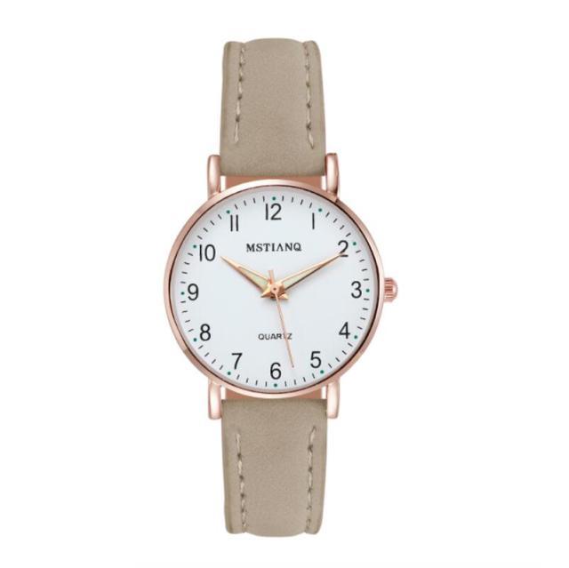STEVVEX Women's 30mm Quartz Leather-Strap Watch | STGD278NTE