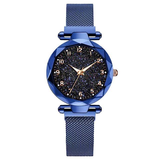 STEVVEX Women's 33mm Starry Sky Quartz Watch | Magnetic Clasp