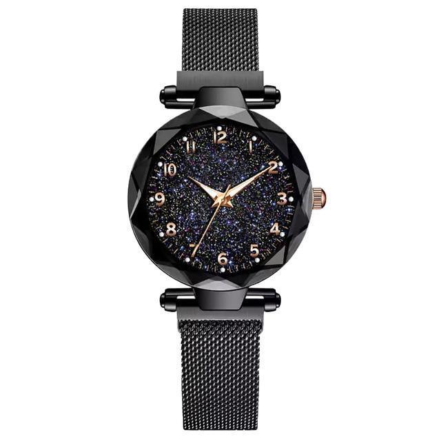 STEVVEX Women's 33mm Starry Sky Quartz Watch | Magnetic Clasp