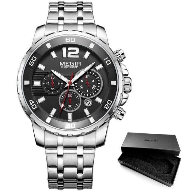 STEVVEX Men's 46mm Quartz Chronograph Watch | ST858DEDNUY4