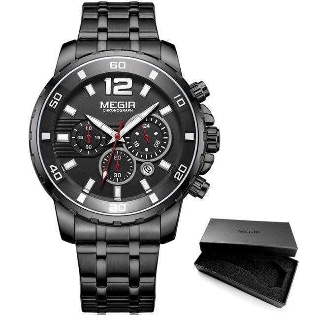 STEVVEX Men's 46mm Quartz Chronograph Watch | ST858DEDNUY4