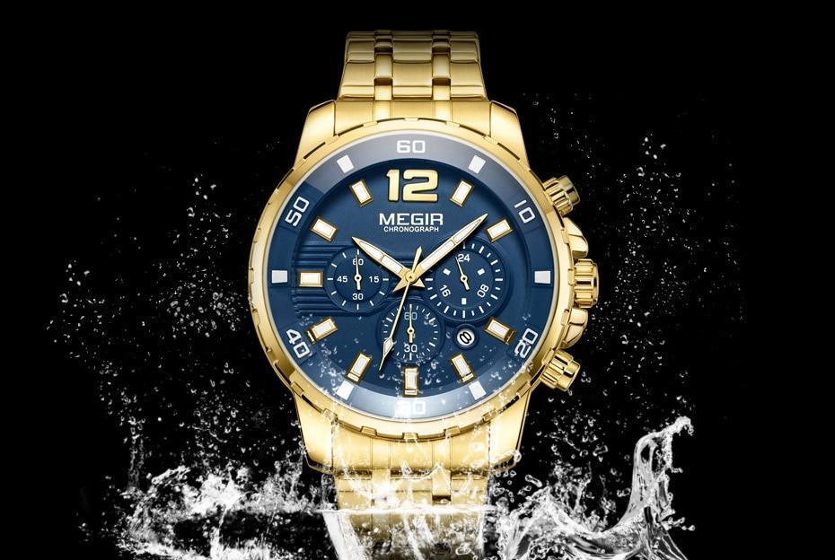STEVVEX Men's 46mm Quartz Chronograph Watch | ST858DEDNUY4