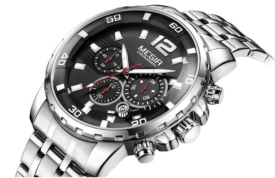 STEVVEX Men's 46mm Quartz Chronograph Watch | ST858DEDNUY4