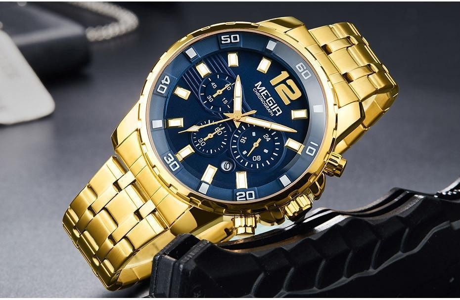 STEVVEX Men's 46mm Quartz Chronograph Watch | ST858DEDNUY4