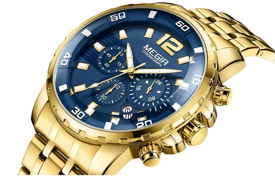 STEVVEX Men's 46mm Quartz Chronograph Watch | ST858DEDNUY4
