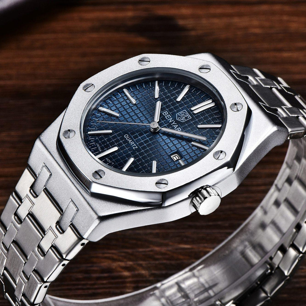 STEVVEX Men's 42mm Quartz Bracelet Watch | ST522KNR25