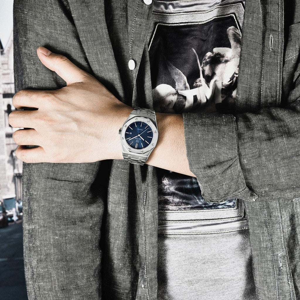 STEVVEX Men's 42mm Quartz Bracelet Watch | ST522KNR25