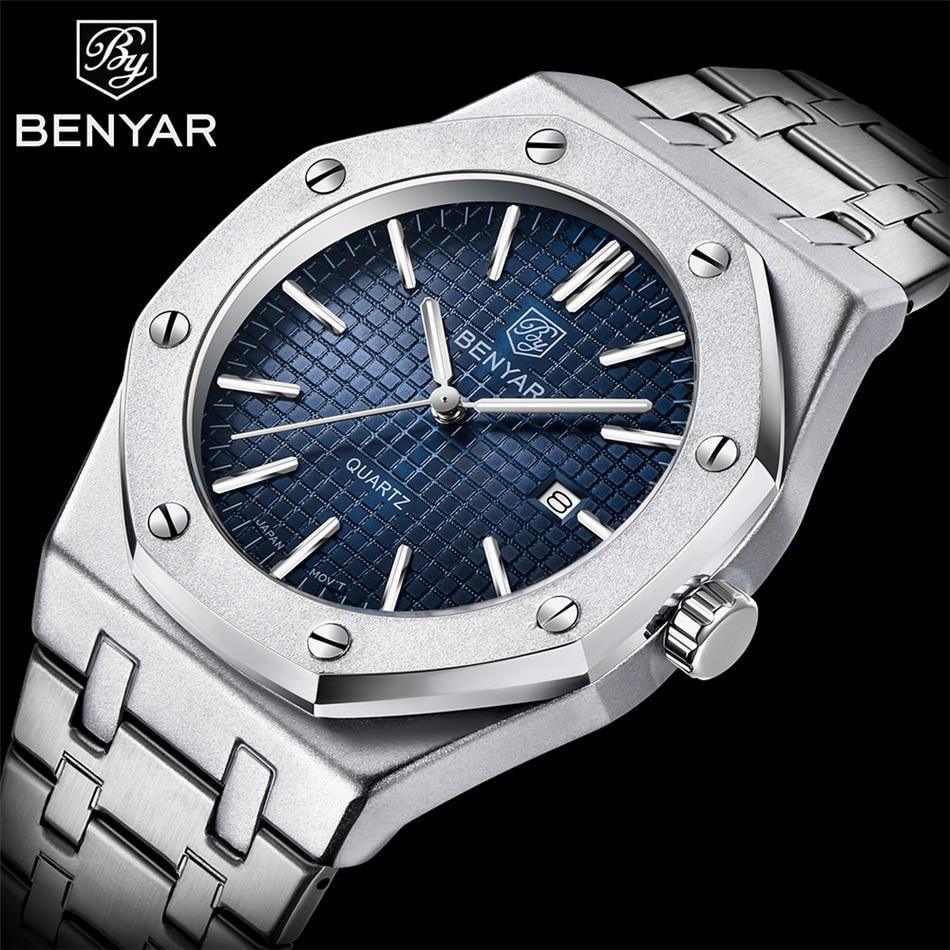 STEVVEX Men's 42mm Quartz Bracelet Watch | ST522KNR25