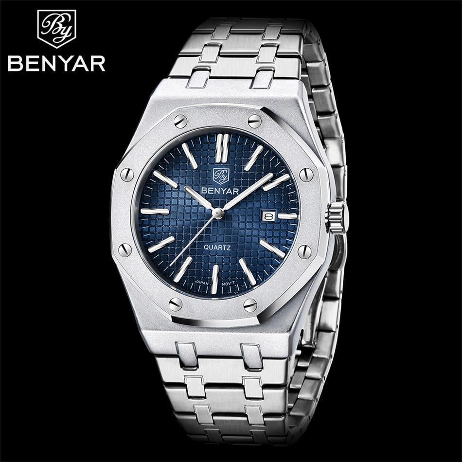 STEVVEX Men's 42mm Quartz Bracelet Watch | ST522KNR25