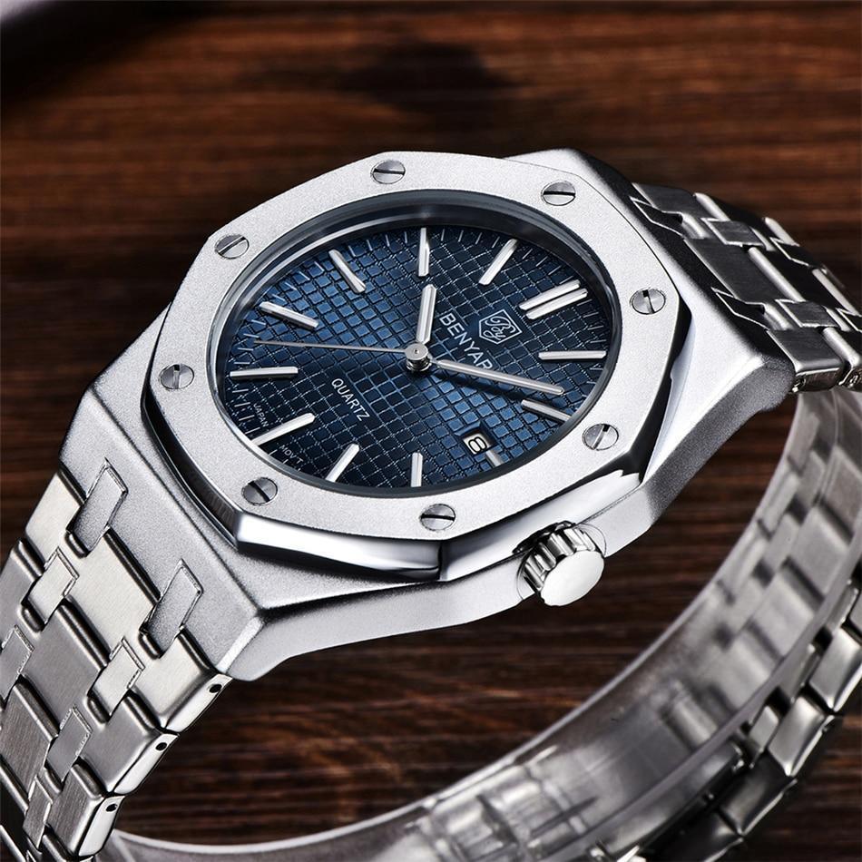 STEVVEX Men's 42mm Quartz Bracelet Watch | ST522KNR25