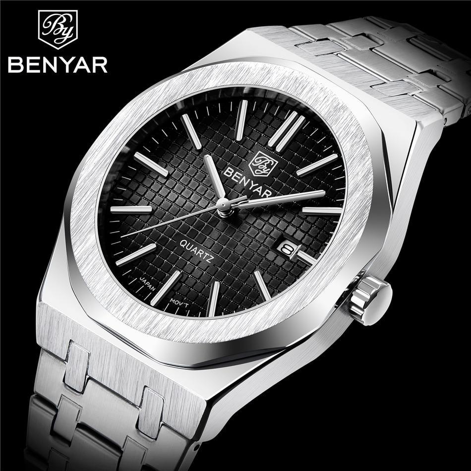 STEVVEX Men's 42mm Quartz Bracelet Watch | ST522KNR25