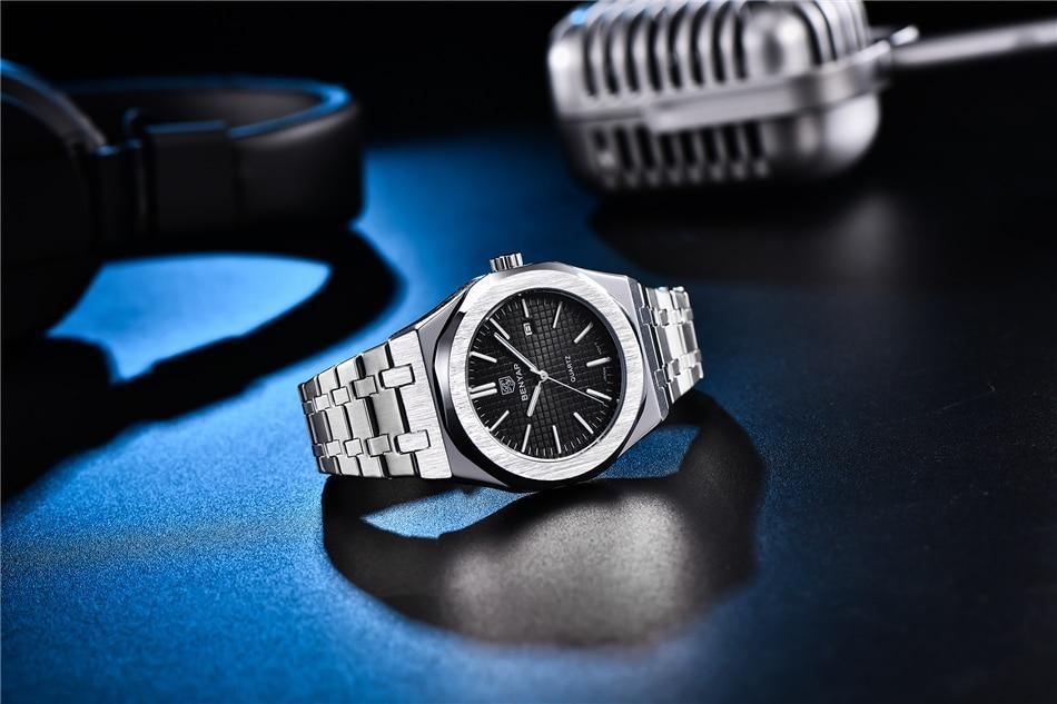 STEVVEX Men's 42mm Quartz Bracelet Watch | ST522KNR25