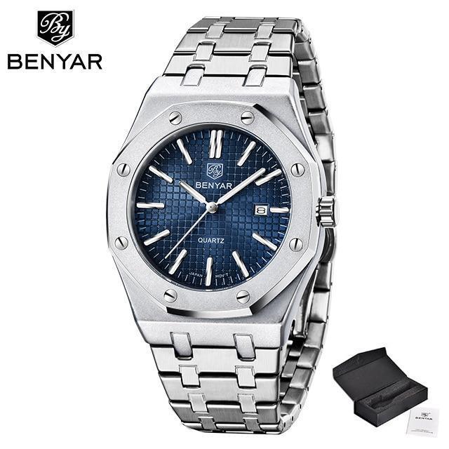 STEVVEX Men's 42mm Quartz Bracelet Watch | ST522KNR25